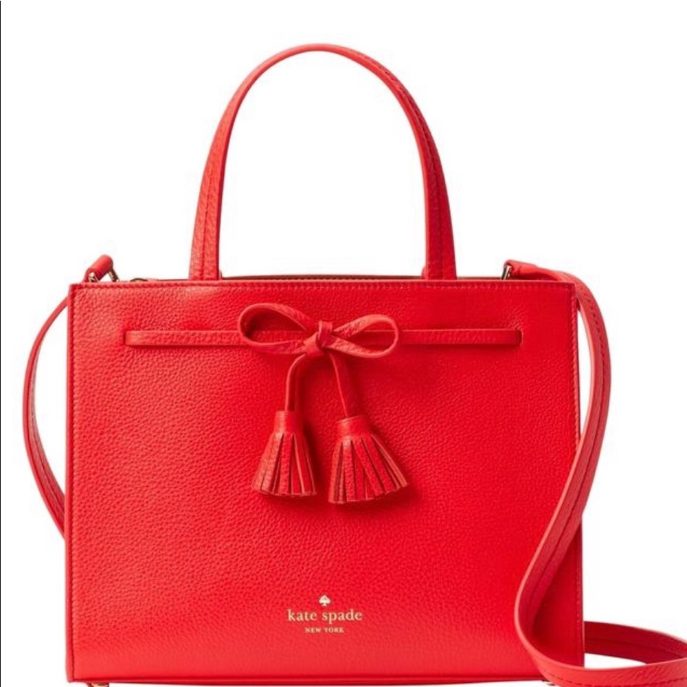 Red Kate Spade New York Hayes Street Handbag♠️